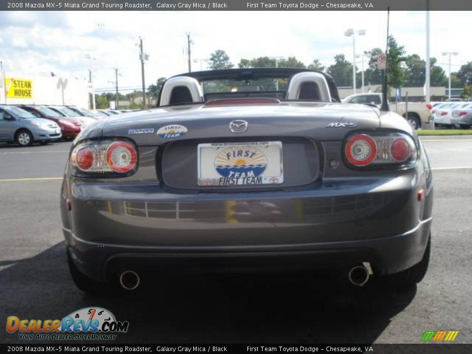 2008 Mazda MX-5 Miata Grand Touring Roadster Galaxy Gray Mica / Black Photo #4