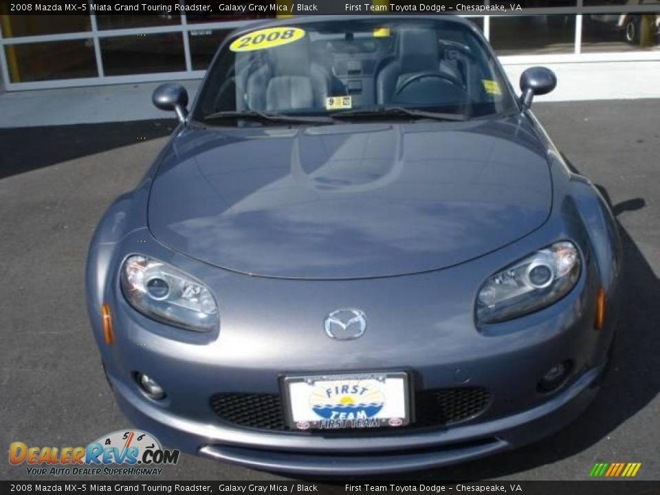 2008 Mazda MX-5 Miata Grand Touring Roadster Galaxy Gray Mica / Black Photo #8