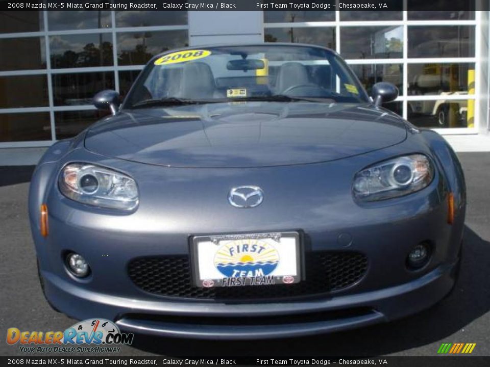 2008 Mazda MX-5 Miata Grand Touring Roadster Galaxy Gray Mica / Black Photo #9