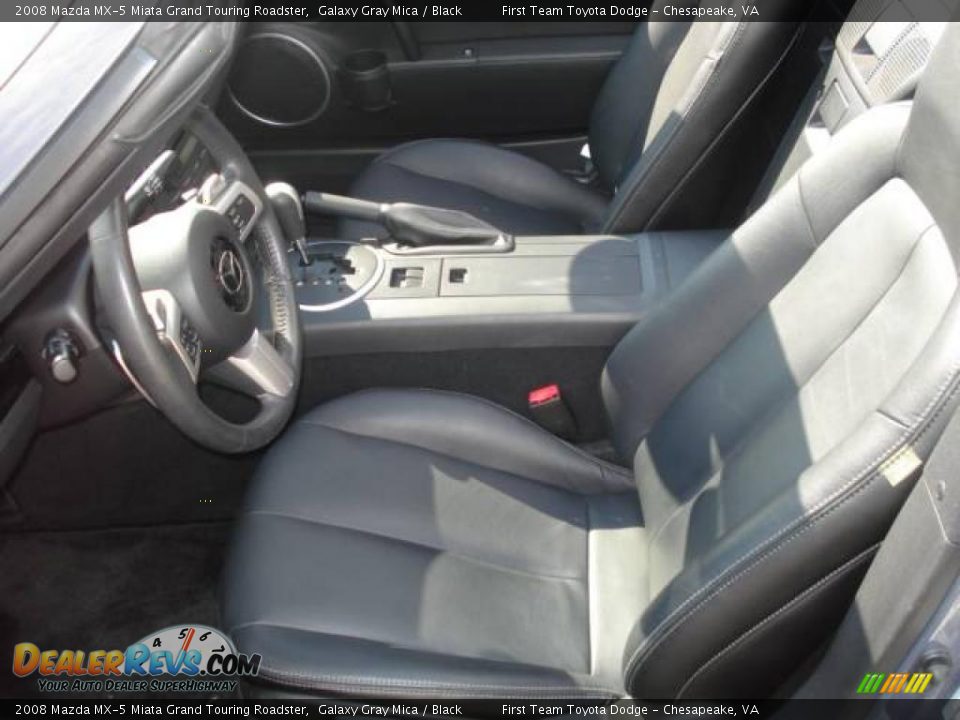 2008 Mazda MX-5 Miata Grand Touring Roadster Galaxy Gray Mica / Black Photo #10