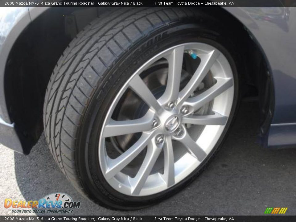 2008 Mazda MX-5 Miata Grand Touring Roadster Galaxy Gray Mica / Black Photo #19