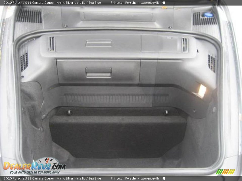 2010 Porsche 911 Carrera Coupe Arctic Silver Metallic / Sea Blue Photo #14
