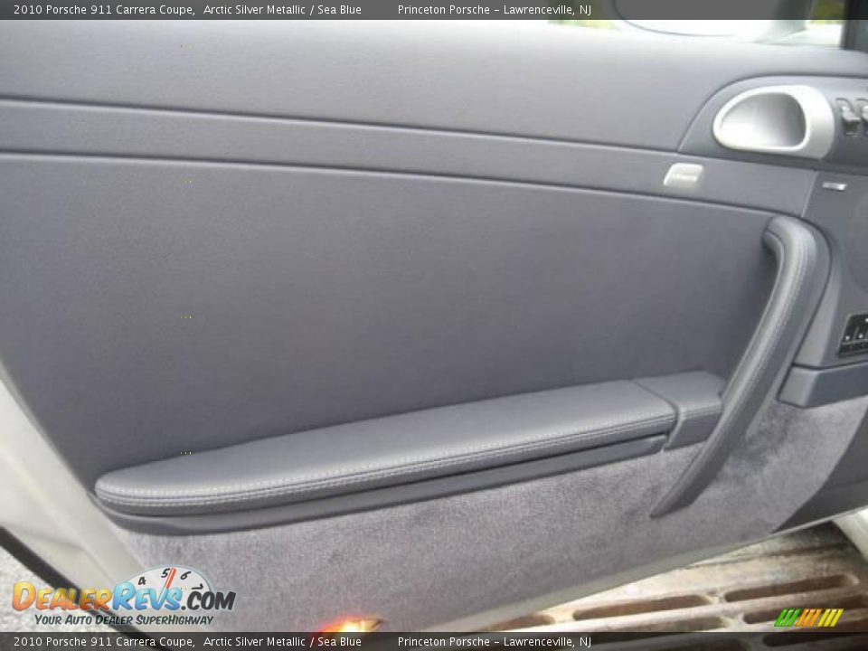 2010 Porsche 911 Carrera Coupe Arctic Silver Metallic / Sea Blue Photo #16