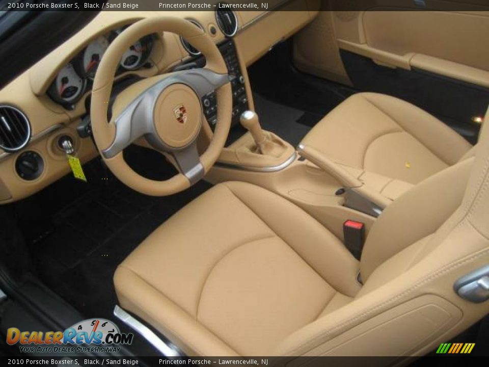 2010 Porsche Boxster S Black / Sand Beige Photo #16