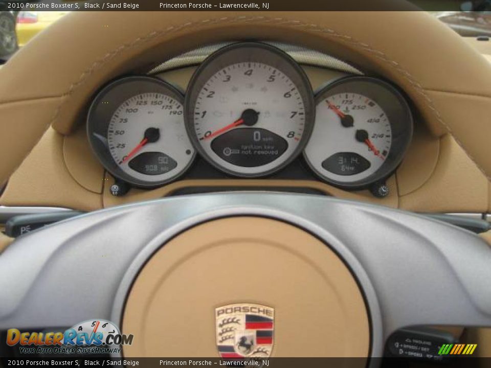 2010 Porsche Boxster S Black / Sand Beige Photo #22
