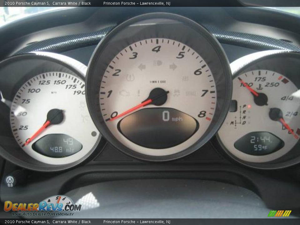 2010 Porsche Cayman S Carrara White / Black Photo #20