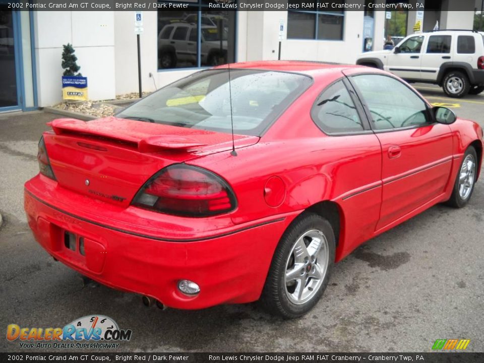 2002 Pontiac Grand Am GT Coupe Bright Red / Dark Pewter Photo #2
