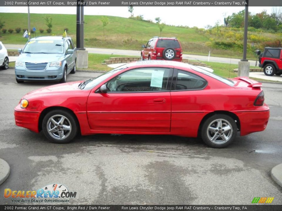 2002 Pontiac Grand Am GT Coupe Bright Red / Dark Pewter Photo #5