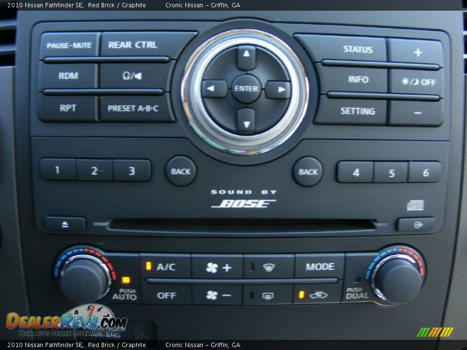 2010 Nissan Pathfinder SE Red Brick / Graphite Photo #15