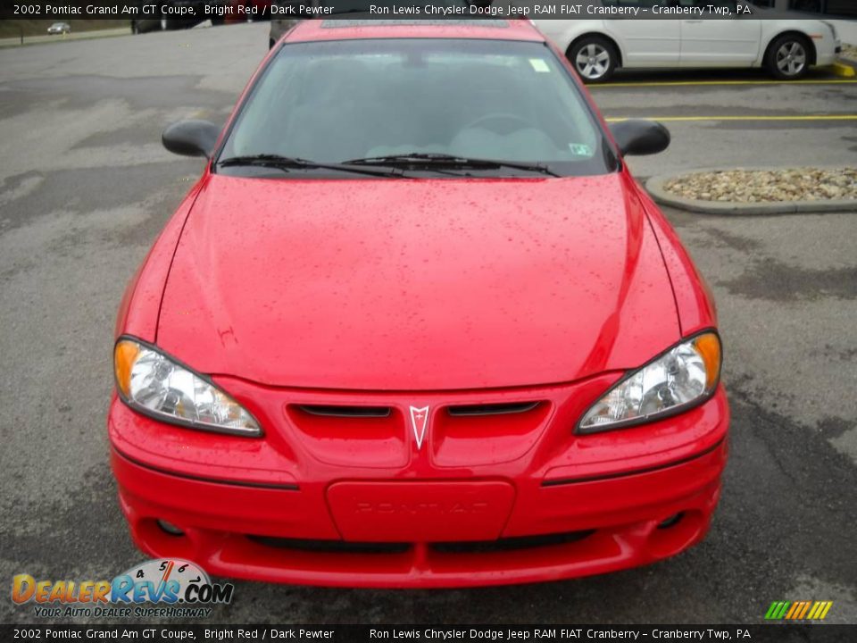 2002 Pontiac Grand Am GT Coupe Bright Red / Dark Pewter Photo #16