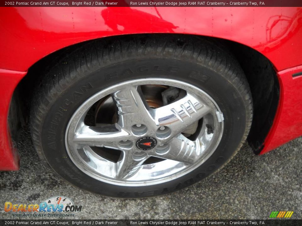 2002 Pontiac Grand Am GT Coupe Bright Red / Dark Pewter Photo #18