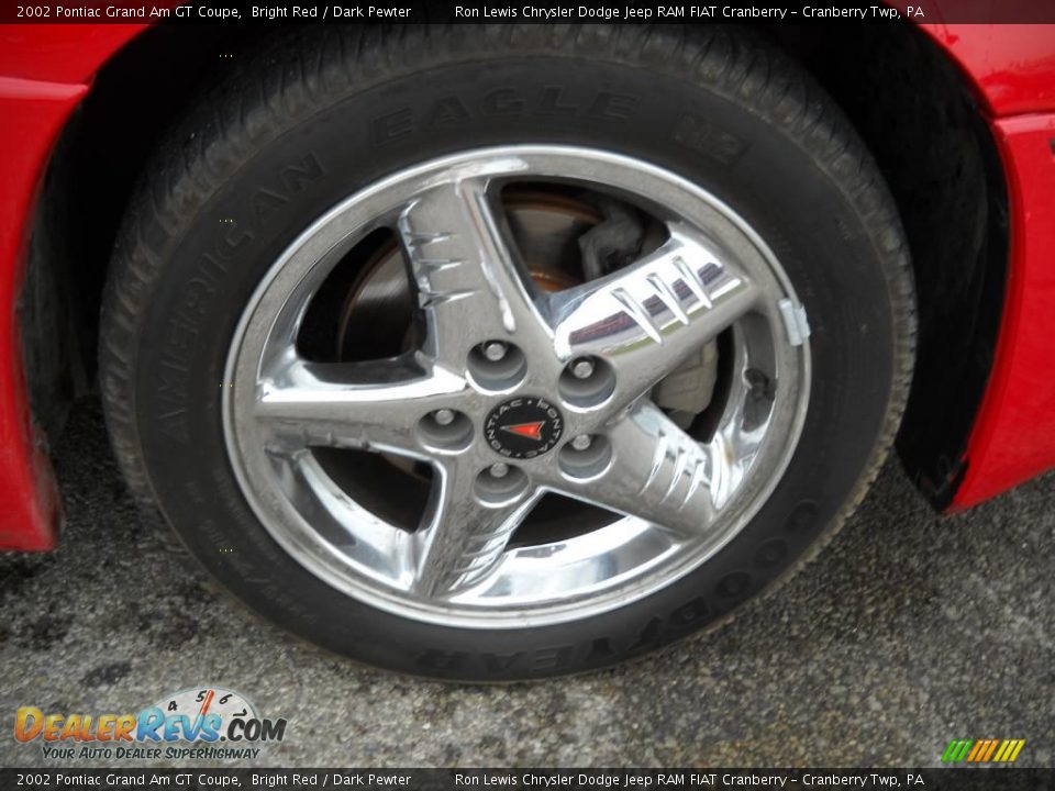 2002 Pontiac Grand Am GT Coupe Bright Red / Dark Pewter Photo #19