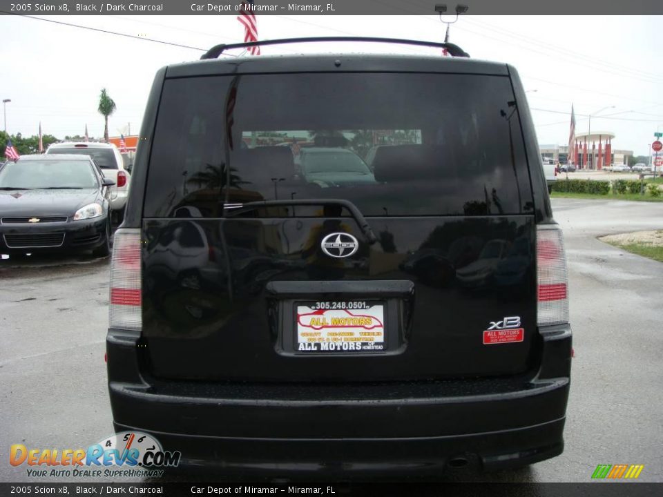 2005 Scion xB Black / Dark Charcoal Photo #4