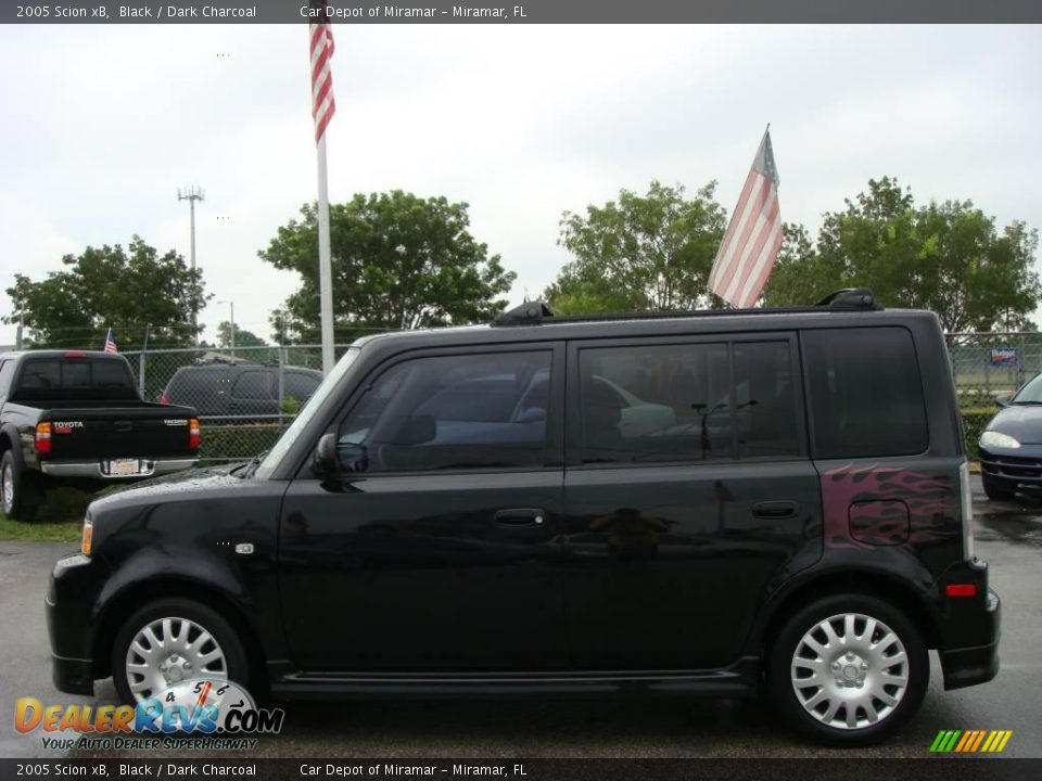 2005 Scion xB Black / Dark Charcoal Photo #6