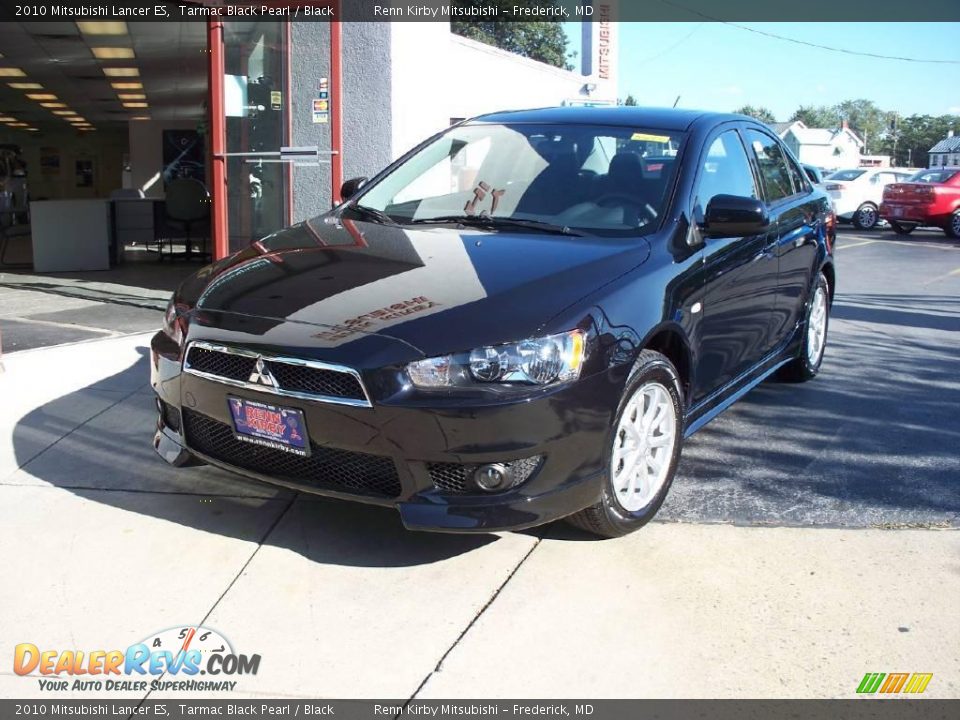 2010 Mitsubishi Lancer ES Tarmac Black Pearl / Black Photo #1