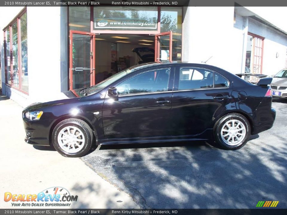 2010 Mitsubishi Lancer ES Tarmac Black Pearl / Black Photo #2