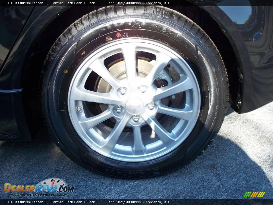 2010 Mitsubishi Lancer ES Tarmac Black Pearl / Black Photo #12