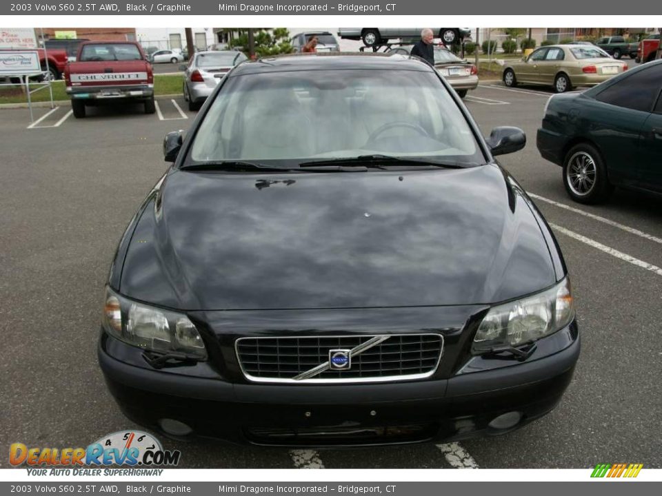 2003 Volvo S60 2.5T AWD Black / Graphite Photo #2