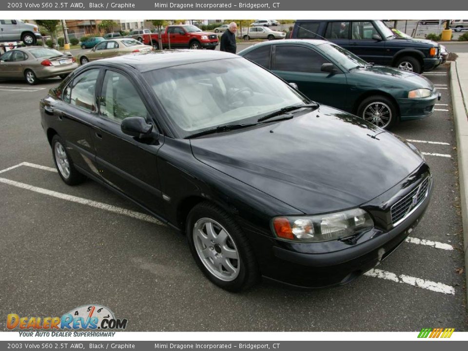 2003 Volvo S60 2.5T AWD Black / Graphite Photo #3