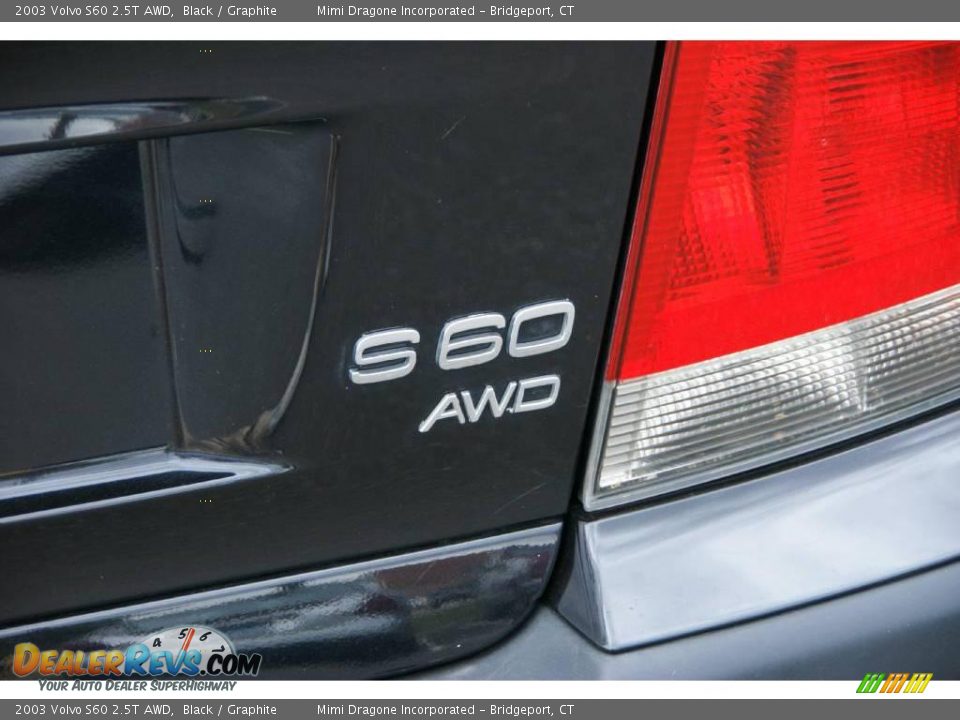 2003 Volvo S60 2.5T AWD Black / Graphite Photo #6