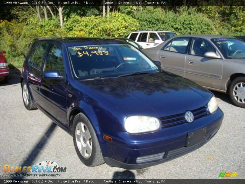 1999 Volkswagen Golf GLS 4 Door Indigo Blue Pearl / Black Photo #1