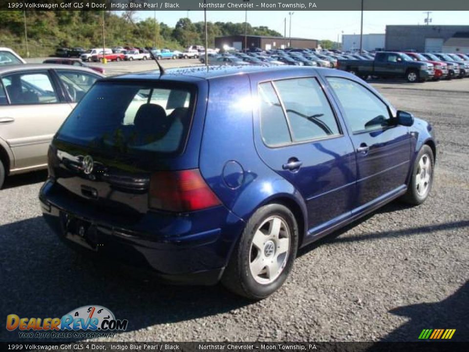 1999 Volkswagen Golf GLS 4 Door Indigo Blue Pearl / Black Photo #2