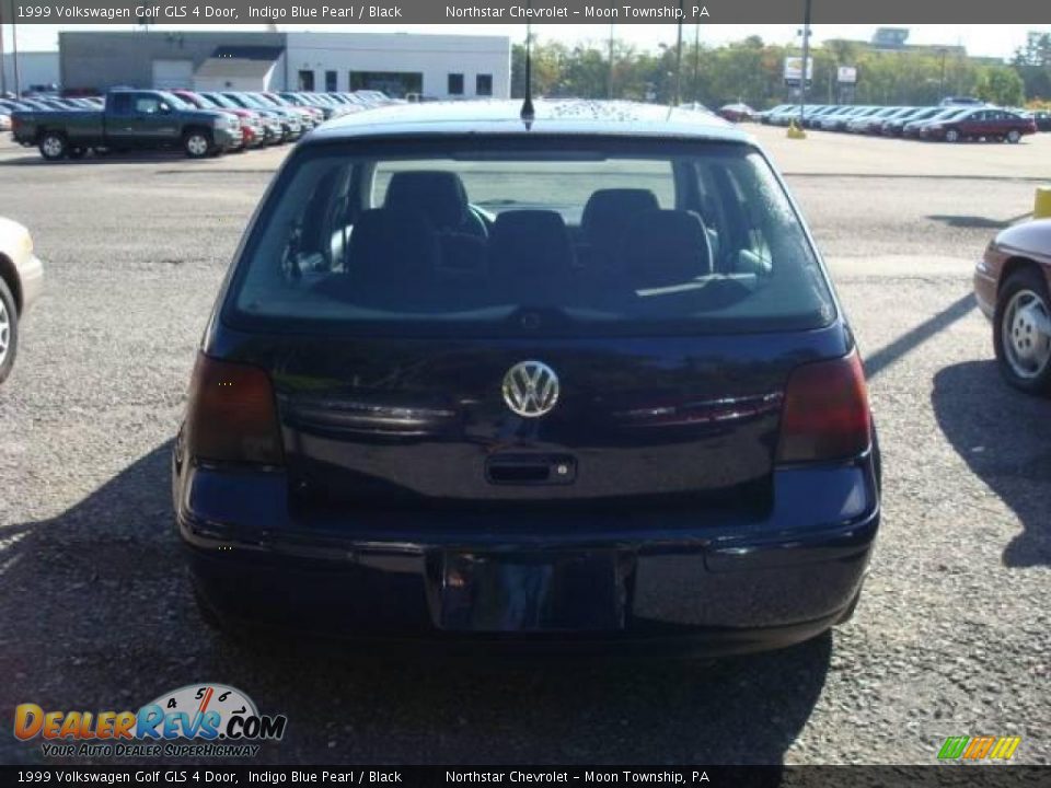 1999 Volkswagen Golf GLS 4 Door Indigo Blue Pearl / Black Photo #3