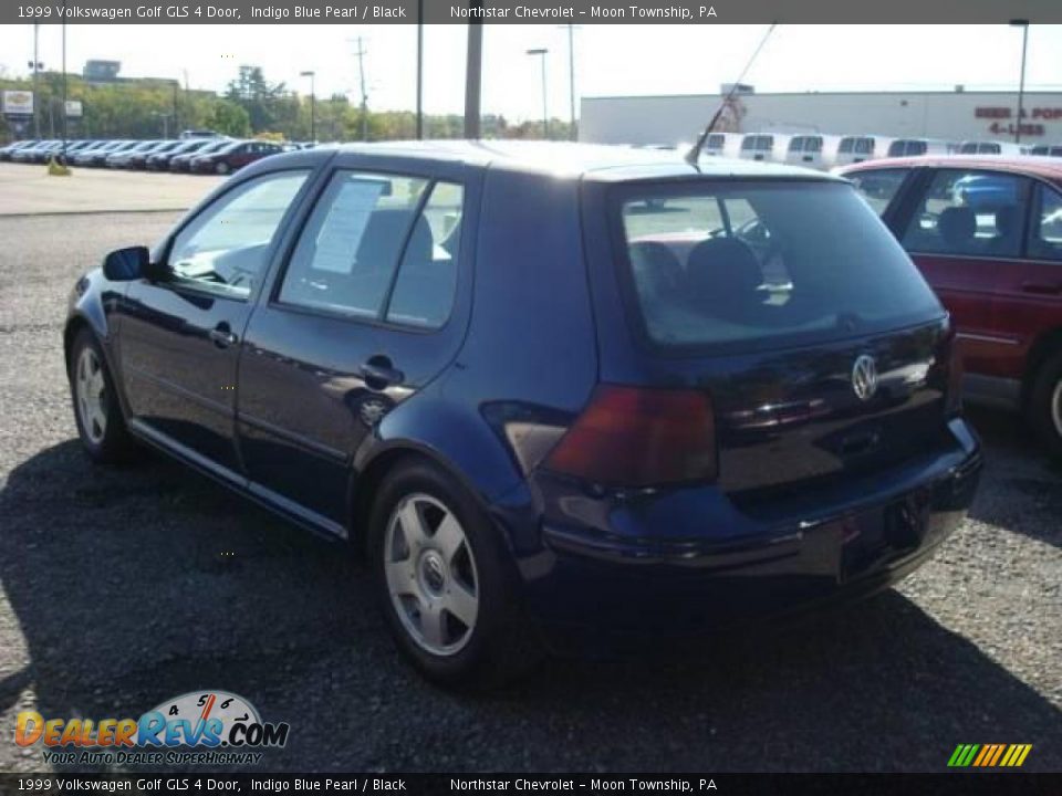 1999 Volkswagen Golf GLS 4 Door Indigo Blue Pearl / Black Photo #4