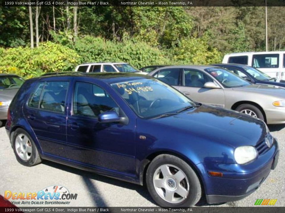 1999 Volkswagen Golf GLS 4 Door Indigo Blue Pearl / Black Photo #9