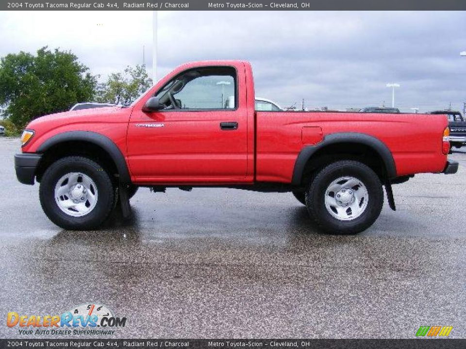 2004 Toyota Tacoma Regular Cab 4x4 Radiant Red / Charcoal Photo #6