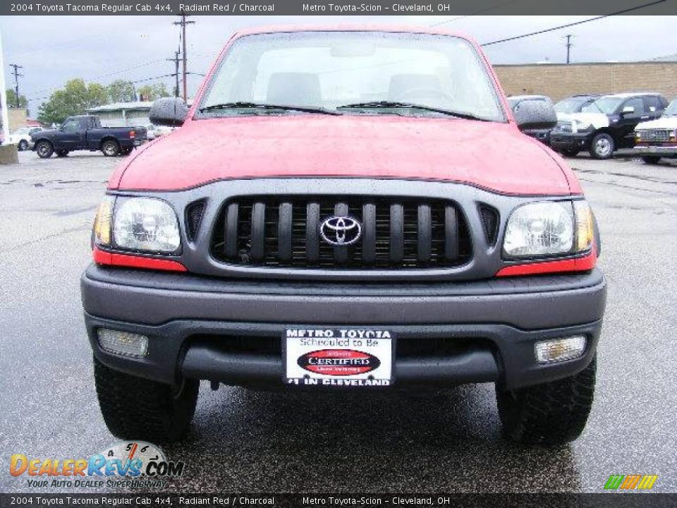 2004 Toyota Tacoma Regular Cab 4x4 Radiant Red / Charcoal Photo #8