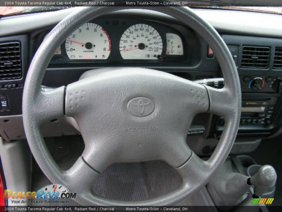 2004 Toyota Tacoma Regular Cab 4x4 Radiant Red / Charcoal Photo #13