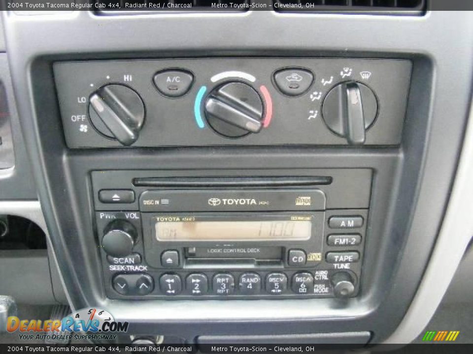 2004 Toyota Tacoma Regular Cab 4x4 Radiant Red / Charcoal Photo #16