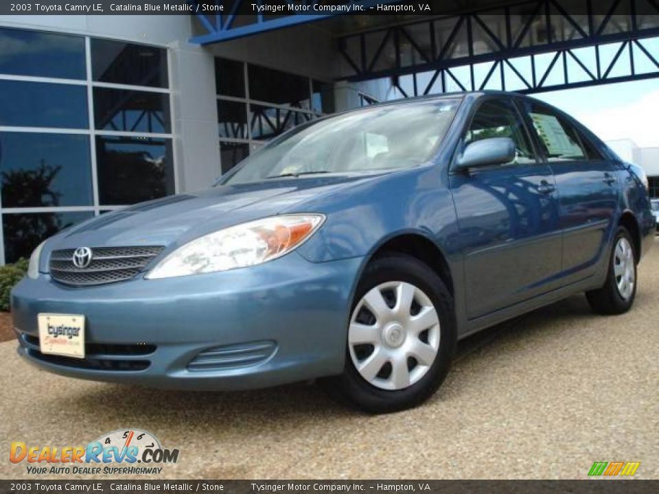 2003 Toyota Camry LE Catalina Blue Metallic / Stone Photo #1