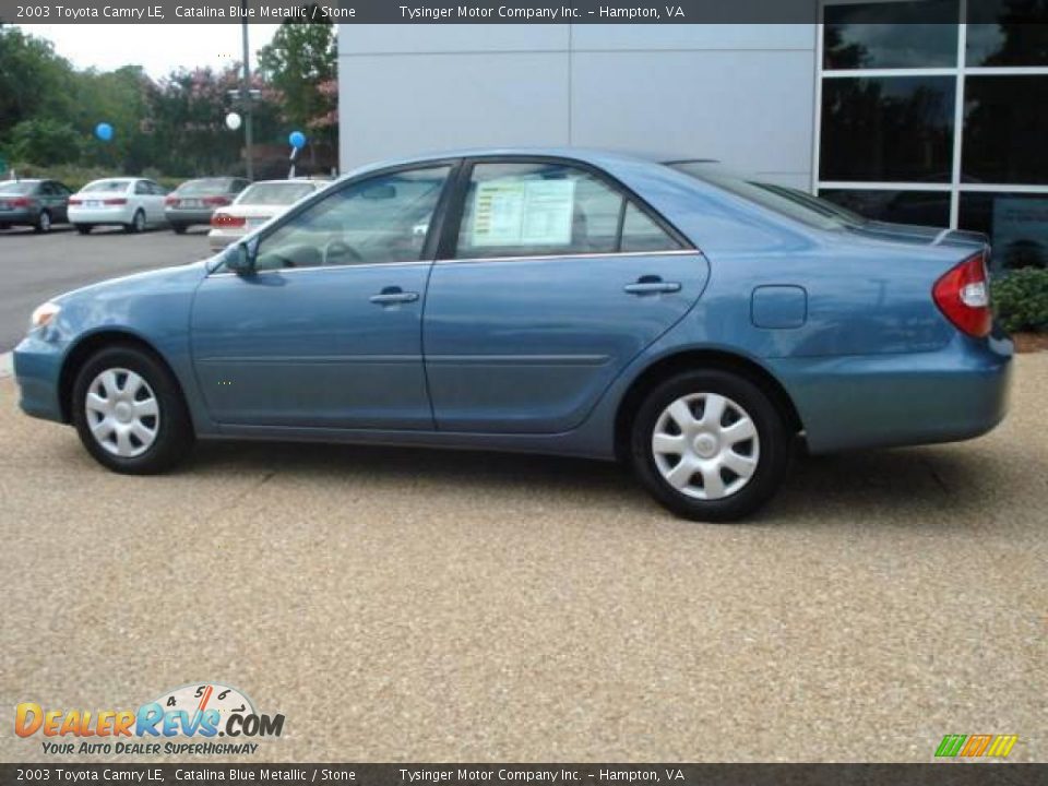 2003 Toyota Camry LE Catalina Blue Metallic / Stone Photo #3