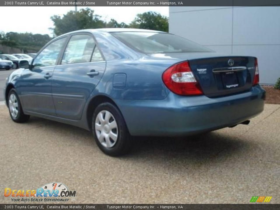 2003 Toyota Camry LE Catalina Blue Metallic / Stone Photo #4