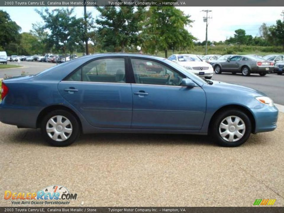 2003 Toyota Camry LE Catalina Blue Metallic / Stone Photo #7