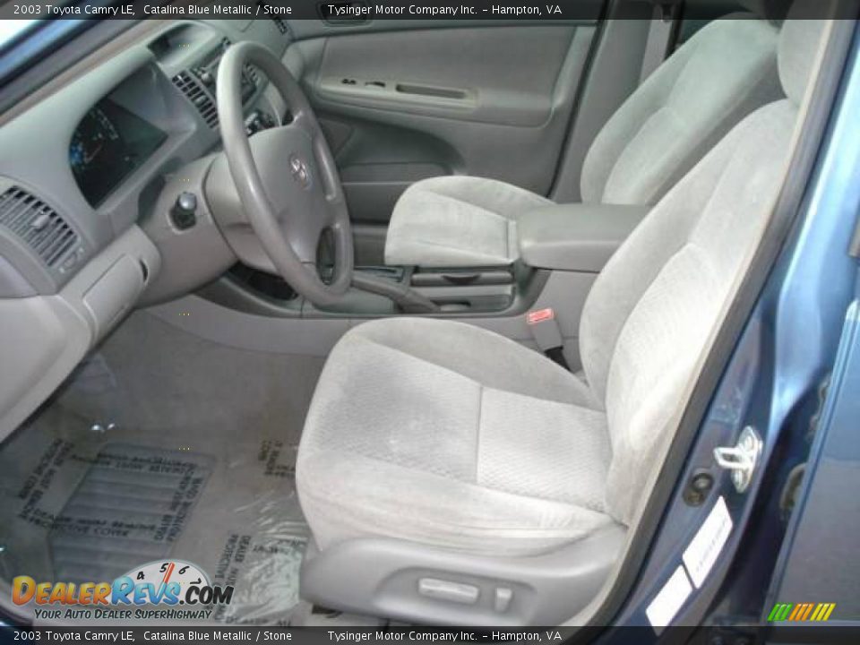 2003 Toyota Camry LE Catalina Blue Metallic / Stone Photo #10