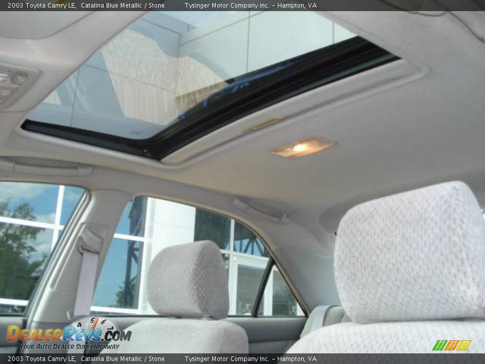 2003 Toyota Camry LE Catalina Blue Metallic / Stone Photo #11
