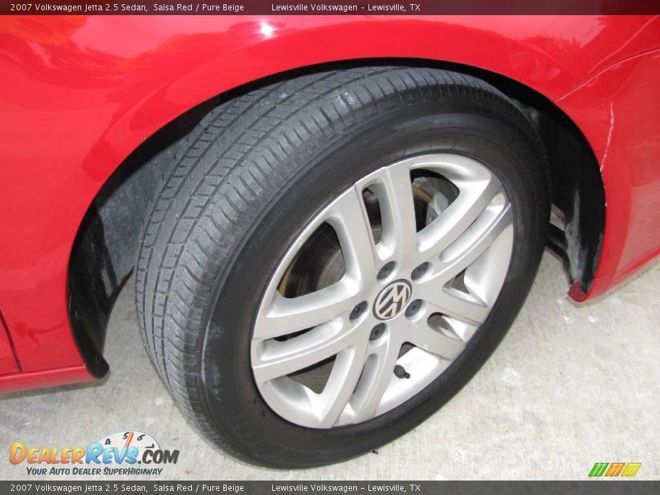2007 Volkswagen Jetta 2.5 Sedan Salsa Red / Pure Beige Photo #19