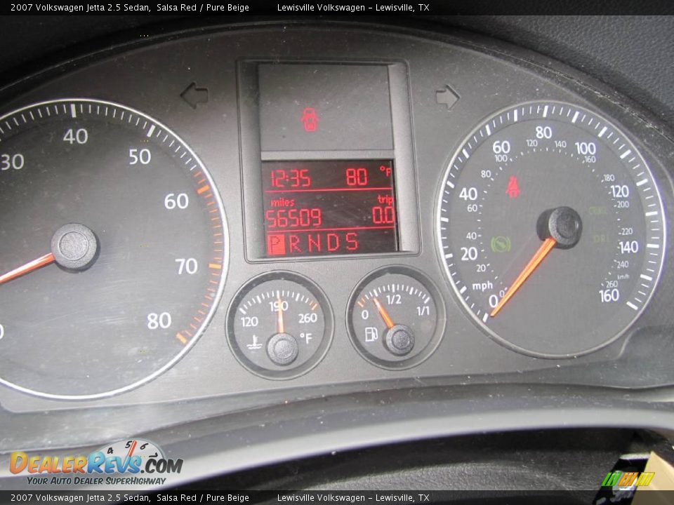 2007 Volkswagen Jetta 2.5 Sedan Salsa Red / Pure Beige Photo #20