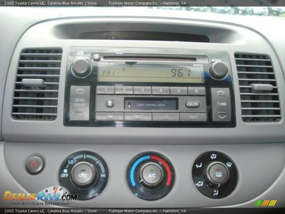 2003 Toyota Camry LE Catalina Blue Metallic / Stone Photo #14