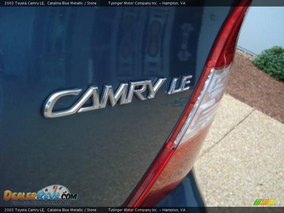 2003 Toyota Camry LE Catalina Blue Metallic / Stone Photo #21