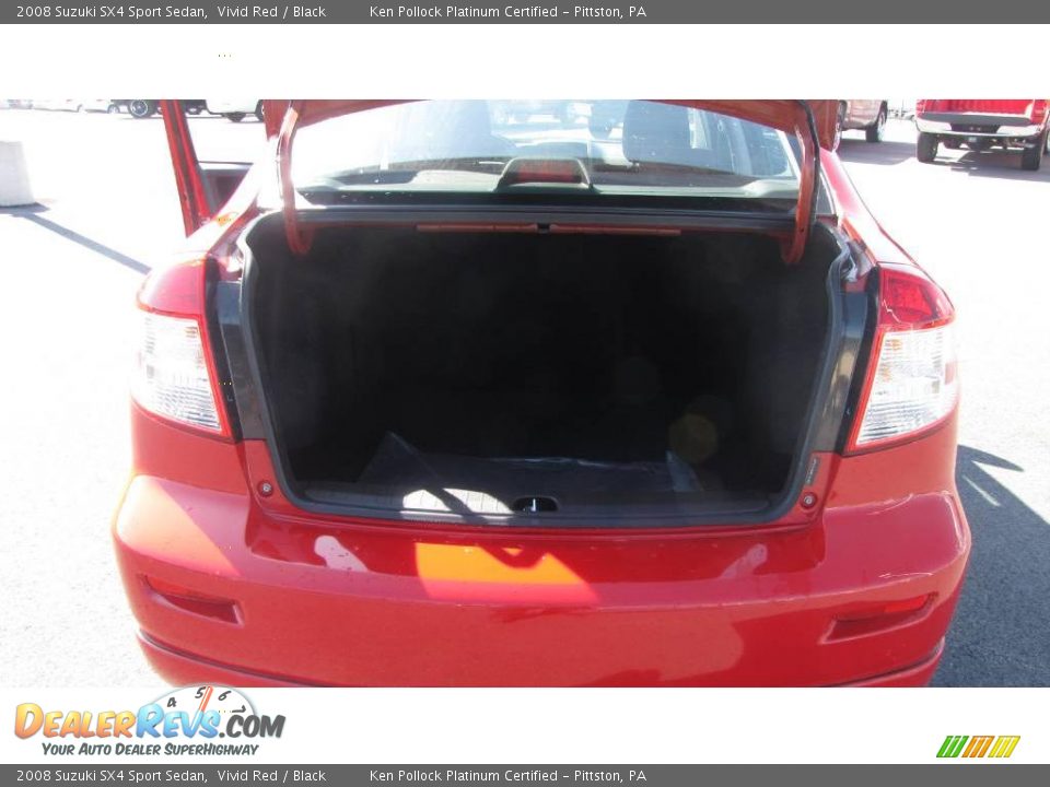 2008 Suzuki SX4 Sport Sedan Vivid Red / Black Photo #12