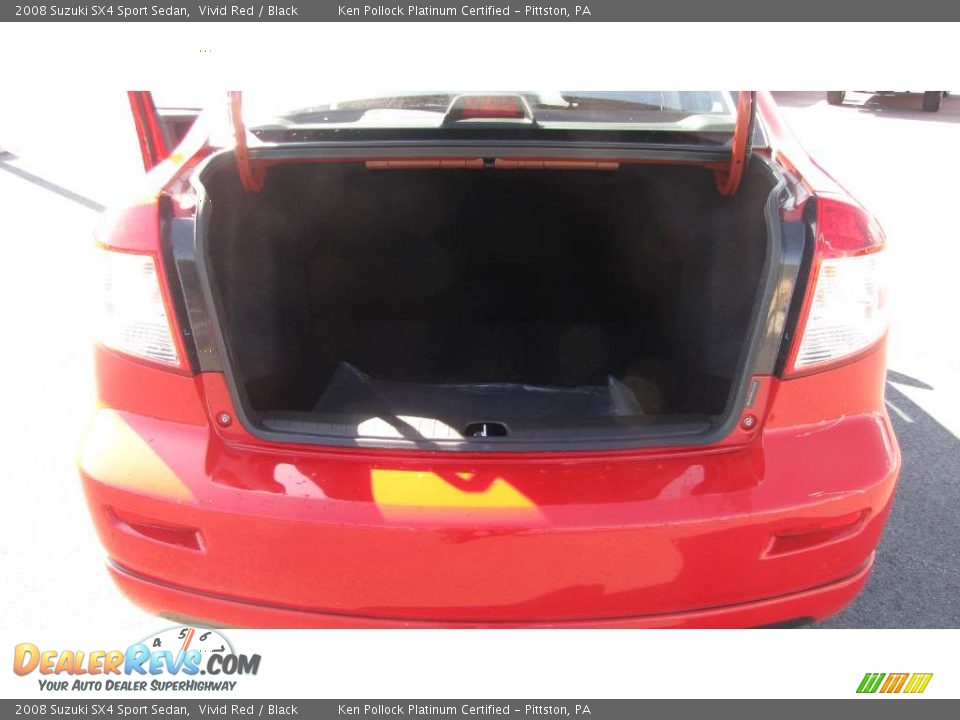 2008 Suzuki SX4 Sport Sedan Vivid Red / Black Photo #13