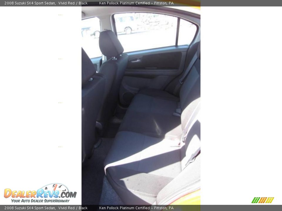 2008 Suzuki SX4 Sport Sedan Vivid Red / Black Photo #15