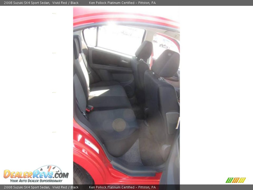 2008 Suzuki SX4 Sport Sedan Vivid Red / Black Photo #16