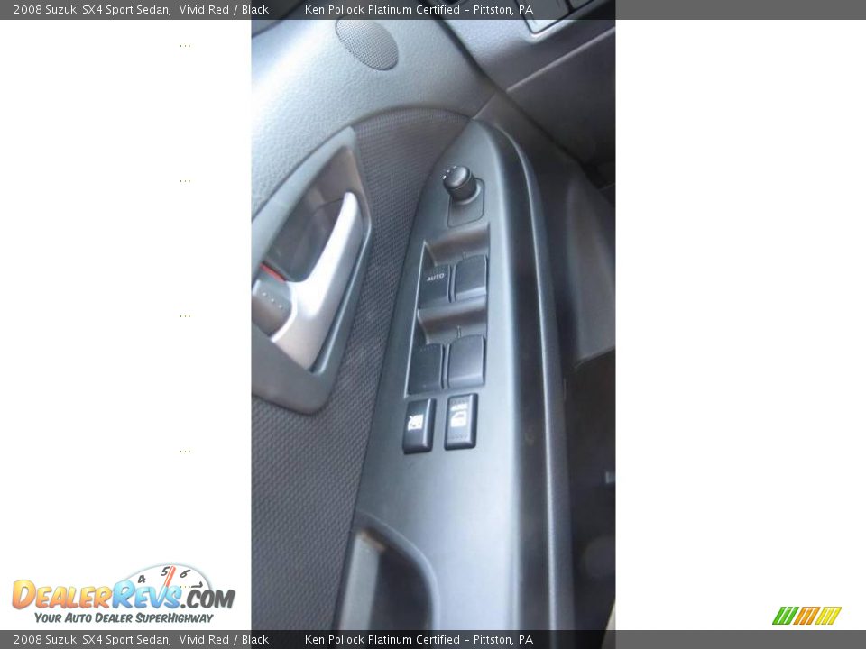 2008 Suzuki SX4 Sport Sedan Vivid Red / Black Photo #20