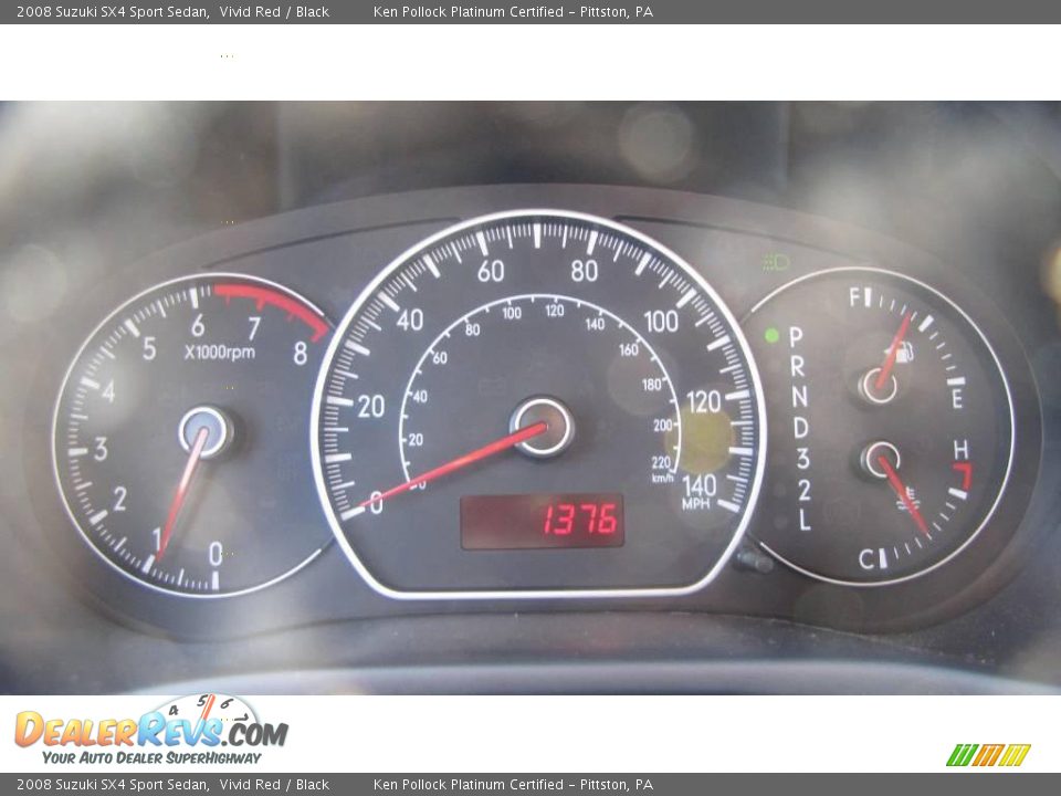 2008 Suzuki SX4 Sport Sedan Vivid Red / Black Photo #21