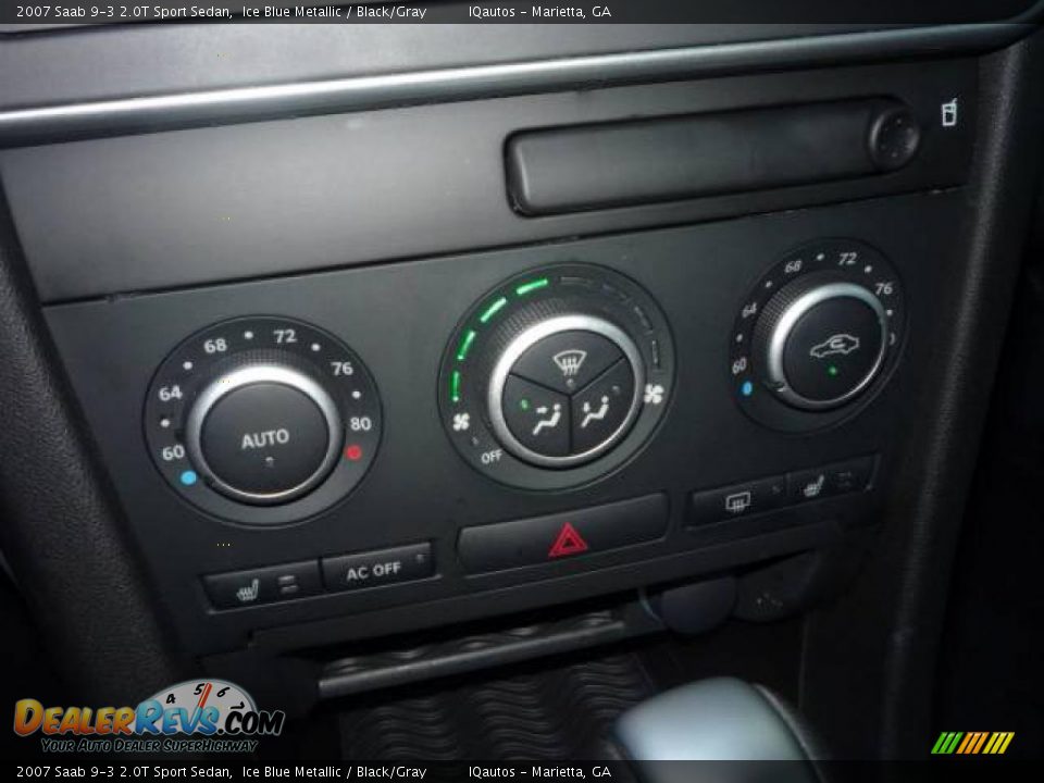2007 Saab 9-3 2.0T Sport Sedan Ice Blue Metallic / Black/Gray Photo #20